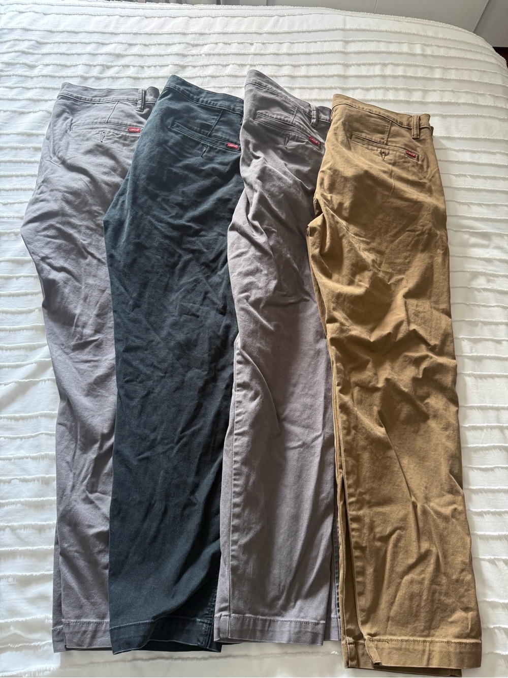 Levi's Men's Chino Pants in Gray, Black, Light Gray, Tan